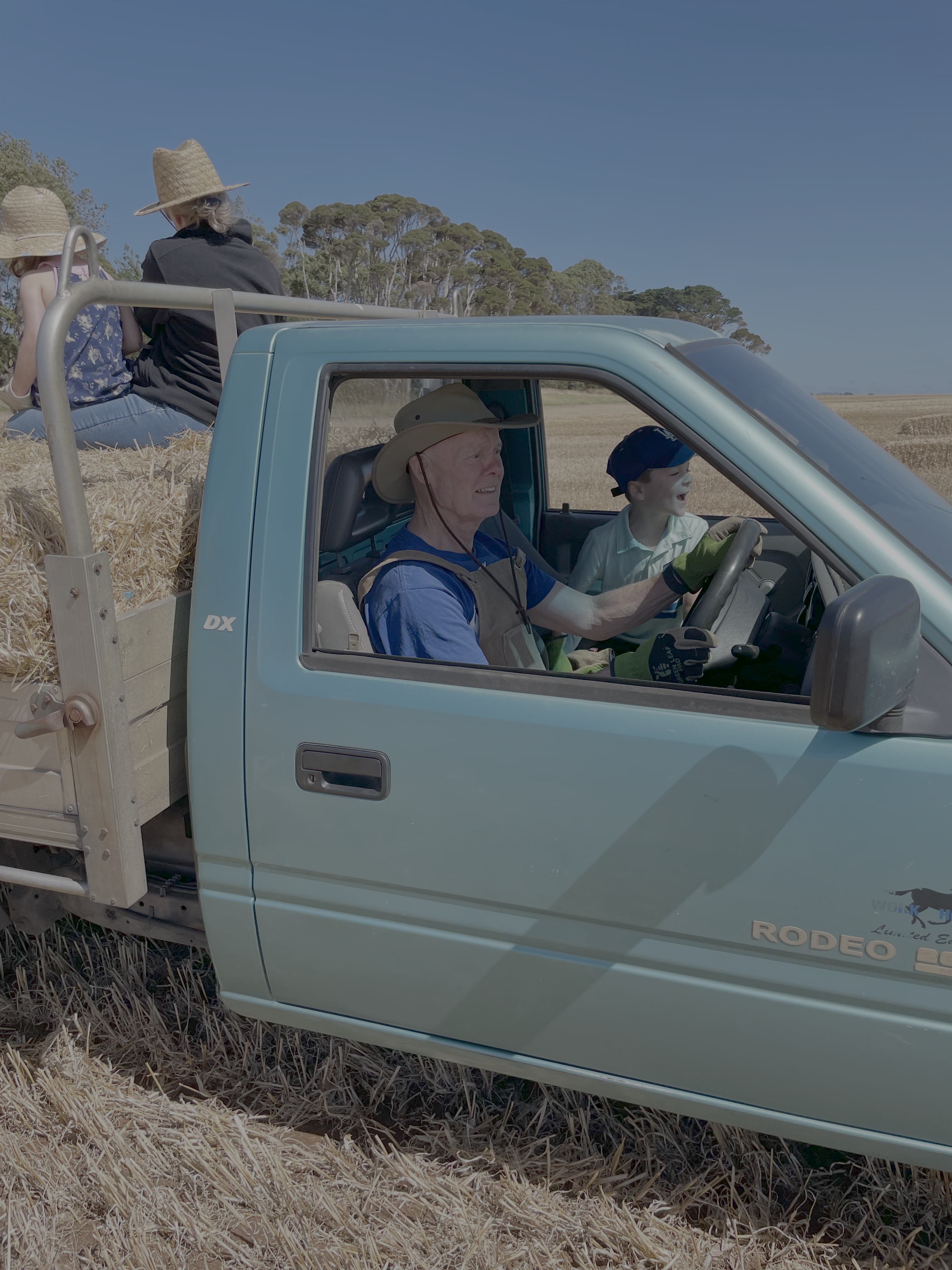 Keiron in his ute